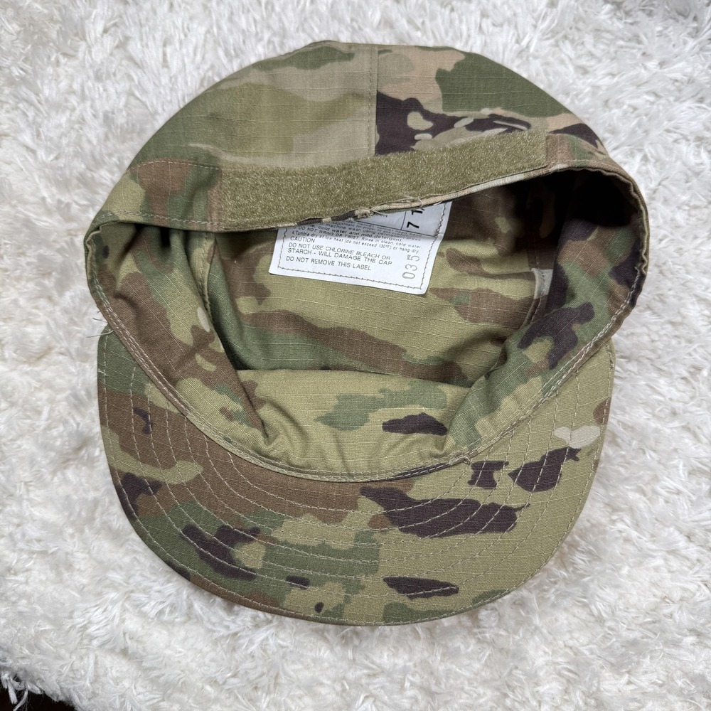 US Army Hat Cap Fitted Mens 7 1/8 Camo OCP Patrol Cap Scorpion W2 Military USGI - Picture 11 of 12